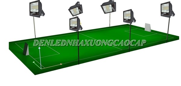Mini artificial football field lighting system