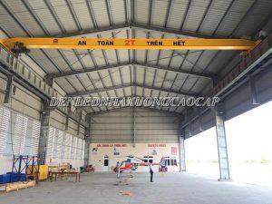 Nhà xưởng có cầu trục dầm đơn tiết kiệm được không gian