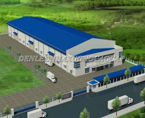 Thiết kế nhà xưởng 500m2 hiện đại đẹp