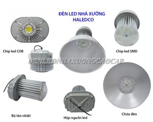Giá đèn led nhà xưởng Khánh Hòa phụ thuộc vào loại linh kiện